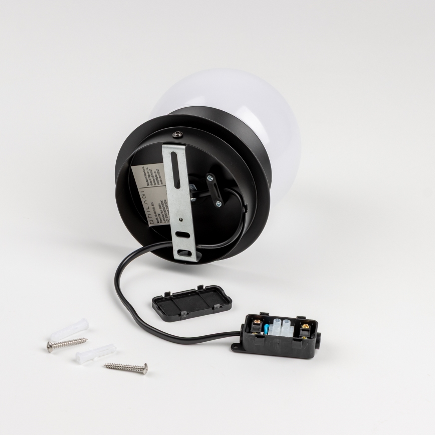 Brilagi - Aplique de pared LED para baño BALL LED/6W/230V 3000/4000/6500K IP44 negro