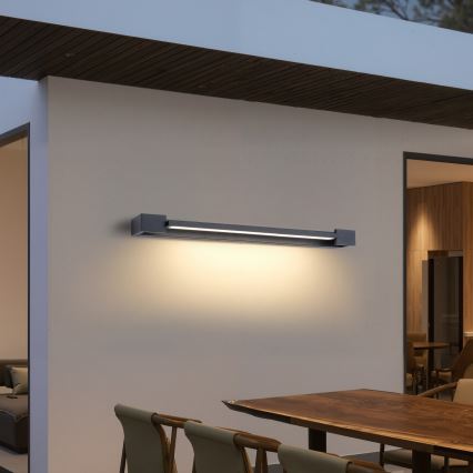 Brilagi - Aplique de pared LED para exterior AQUA LINE LED/24W/230V 90 cm IP44 antracita CRI 90