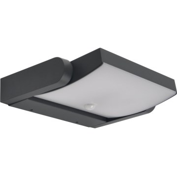 Brilagi - Aplique LED de pared para exterior con sensor ANKLE LED/18W/230V 3000K IP65 antracita