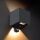 Brilagi - Aplique LED de pared para exterior con sensor CUBE LED/6W/230V antracita IP65