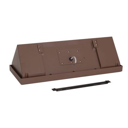 Brilagi - Aplique de pared LED para exterior con sensor TRIANGLE LED/42W/230V marrón IP65