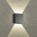 Brilagi - Aplique LED de pared para exterior DOUBLERAY LED/4W/230V antracita IP65