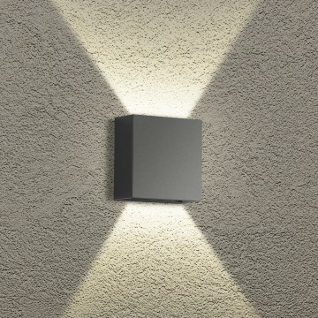 Brilagi - Aplique LED de pared para exterior DOUBLERAY LED/4W/230V antracita IP65