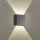 Brilagi - Aplique LED de pared para exterior DOUBLERAY LED/4W/230V antracita IP65