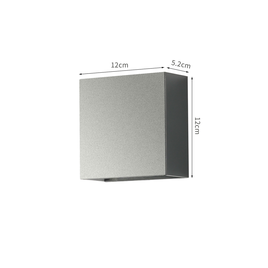 Brilagi - Aplique LED de pared para exterior DOUBLERAY LED/4W/230V antracita IP65