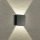 Brilagi - Aplique LED de pared para exterior DOUBLERAY LED/4W/230V negro IP65