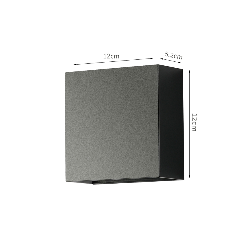 Brilagi - Aplique LED de pared para exterior DOUBLERAY LED/4W/230V negro IP65