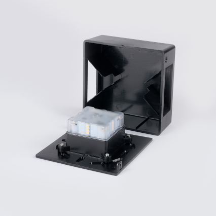 Brilagi - Aplique LED de pared para exterior DOUBLERAY LED/6W/230V, negro, IP54