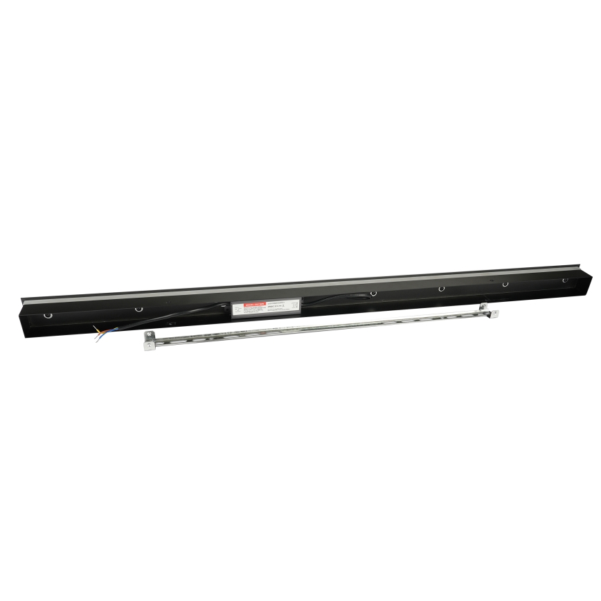 Brilagi - Aplique de pared exterior LED LINEAR LED/22W/230V 3000K IP65 100 cm negro CRI 90