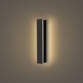 Brilagi - Aplique LED de pared para exterior LINEAR LED/8W/230V 3000K IP65 30 cm negro