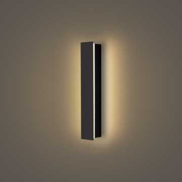 Brilagi - Aplique LED de pared para exterior LINEAR LED/8W/230V 3000K IP65 30 cm negro