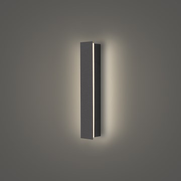 Brilagi - Aplique LED de pared para exterior LINEAR LED/8W/230V 4000K IP65 30 cm antracita
