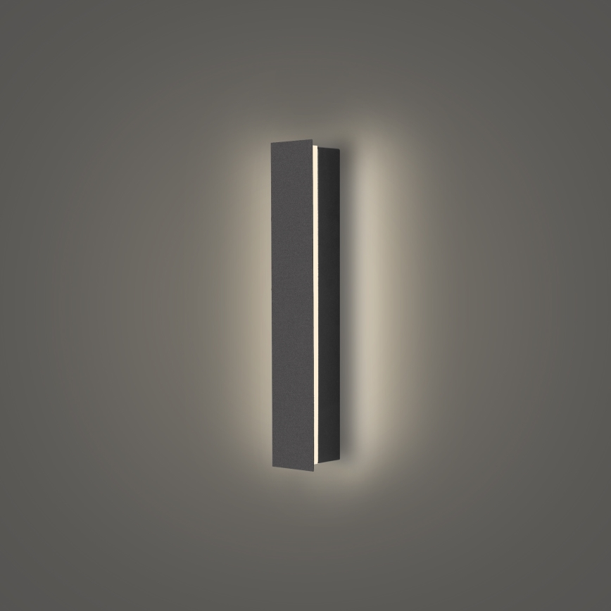 Brilagi - Aplique LED de pared para exterior LINEAR LED/8W/230V 4000K IP65 30 cm antracita
