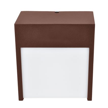 Brilagi - Aplique LED de pared para exterior TERNI LED/12W/230V marrón IP44