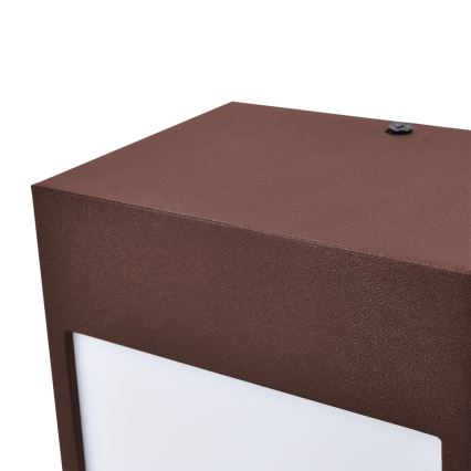 Brilagi - Aplique LED de pared para exterior TERNI LED/12W/230V marrón IP44