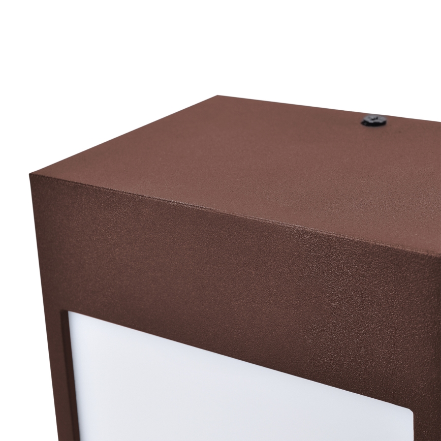 Brilagi - Aplique LED de pared para exterior TERNI LED/12W/230V marrón IP44