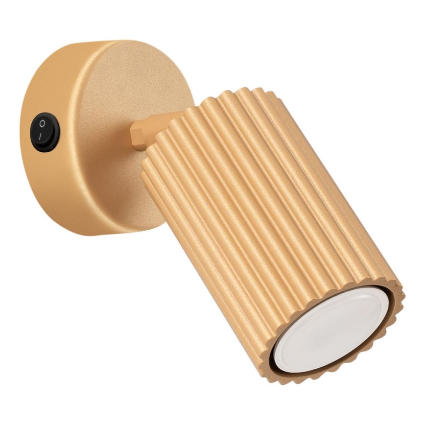 Brilagi - Aplique LED de pared tipo foco CRESTO 1xGU10/10W/230V, acabado dorado