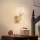 Brilagi - Aplique LED DEYA 1xE14/40W/230V + LED/3W lino/dorado