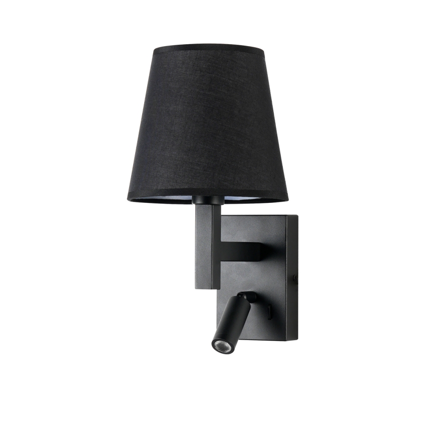 Brilagi - Aplique LED DEYA 1xE14/40W/230V + LED/3W negro