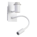 Brilagi - Aplique LED flexible NUBILA 1xE27/25W/230V + LED/3W blanco