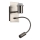 Brilagi - Aplique LED flexible NUBILA 1xE27/25W/230V + LED/3W cromo mate