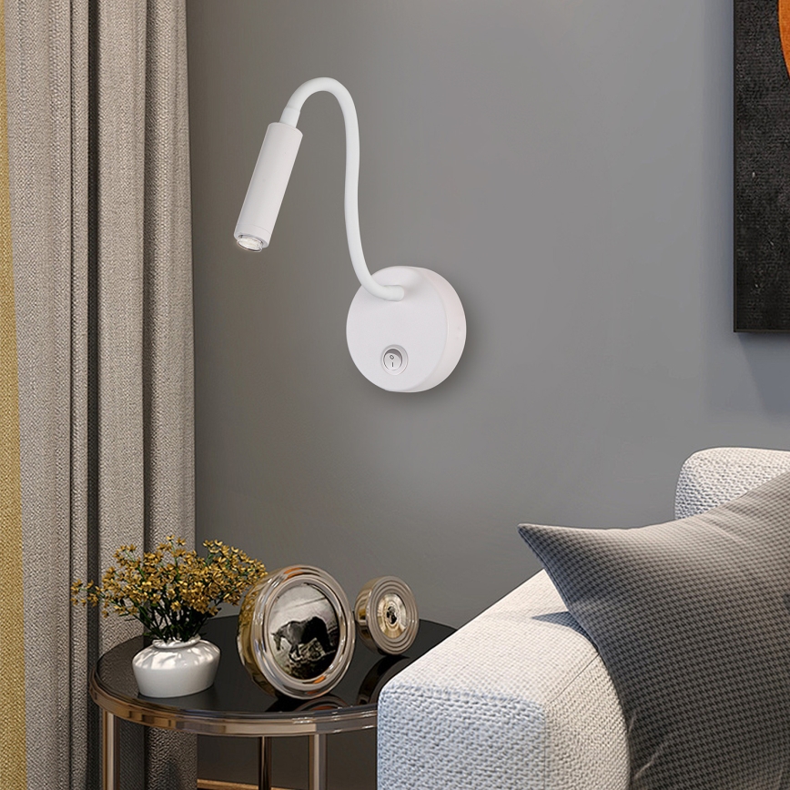Brilagi - Aplique LED flexible regulable MAYA 1xG9/4W/230V blanco 2700-6500K Wi-Fi Tuya