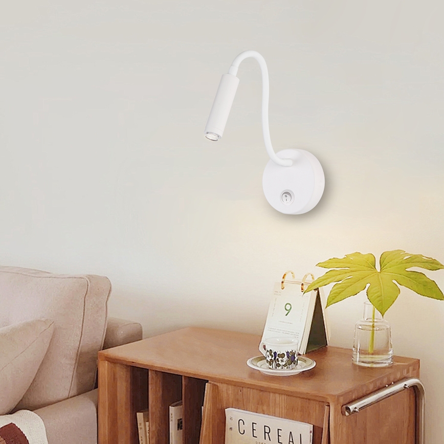 Brilagi - Aplique LED flexible regulable MAYA 1xG9/4W/230V blanco 2700-6500K Wi-Fi Tuya
