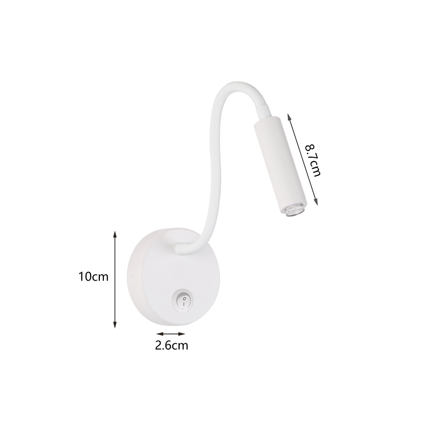 Brilagi - Aplique LED flexible regulable MAYA 1xG9/4W/230V blanco 2700-6500K Wi-Fi Tuya