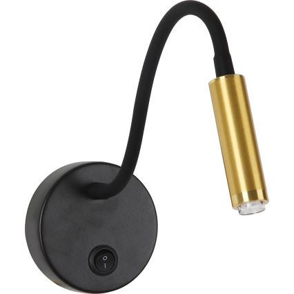Brilagi - Aplique LED flexible regulable MAYA 1xG9/4W/230V negro/dorado 2700-6500K Wi-Fi Tuya