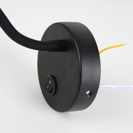 Brilagi - Aplique LED flexible regulable MAYA 1xG9/4W/230V negro 2700-6500K Wi-Fi Tuya