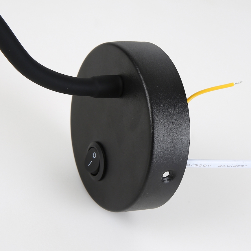 Brilagi - Aplique LED flexible regulable MAYA 1xG9/4W/230V negro 2700-6500K Wi-Fi Tuya