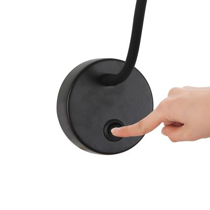 Brilagi - Aplique LED flexible regulable MAYA 1xG9/4W/230V negro 2700-6500K Wi-Fi Tuya