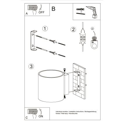Brilagi -  Foco LED de pared FRIDA 1xG9/3,5W/230V