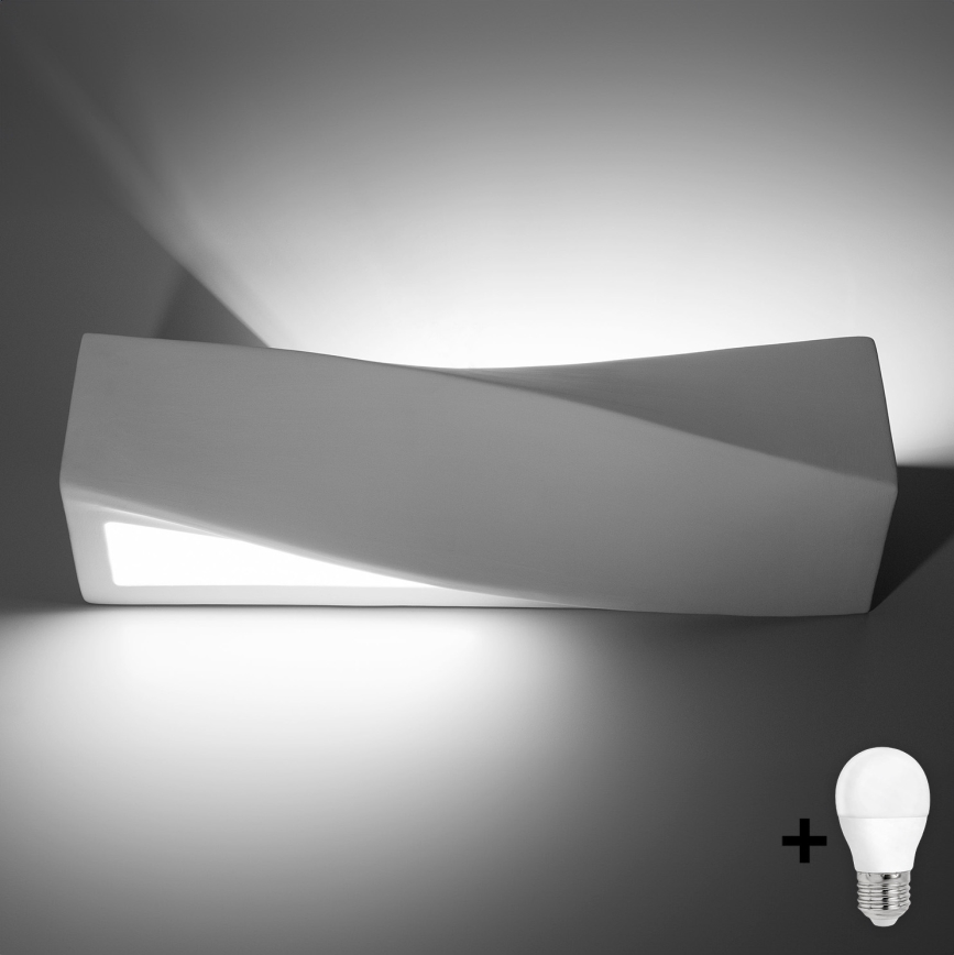 Brilagi - Aplique LED KERRY 1xE27/7,5W/230V cerámica/blanco