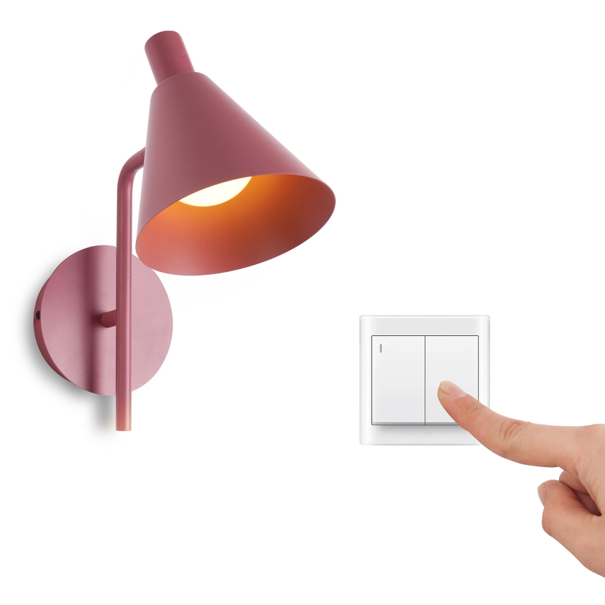 Brilagi - Aplique LED LUCERA LED/3W/230V rojo burdeos