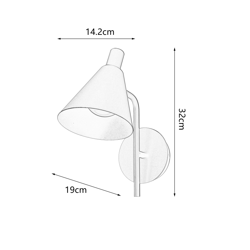 Brilagi - Aplique LED LUCERA LED/3W/230V rojo burdeos