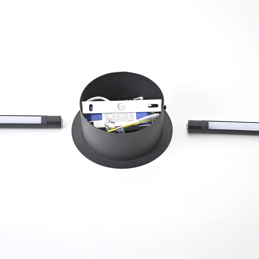 Brilagi - Aplique LED LUGO DUE LED/9W/230V negro