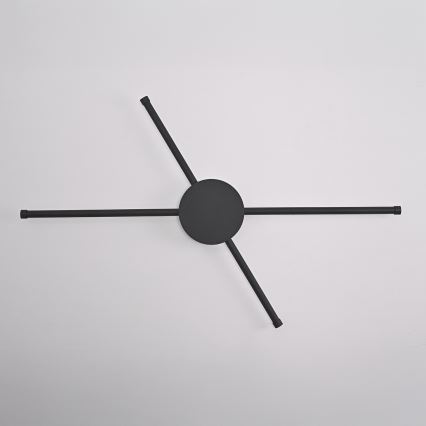 Brilagi - Aplique LED LUGO QUATTRO LED/16W/230V negro