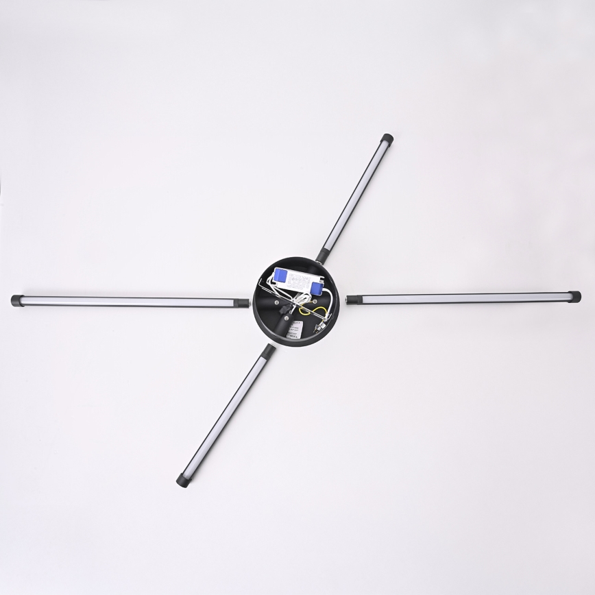 Brilagi - Aplique LED LUGO QUATTRO LED/16W/230V negro