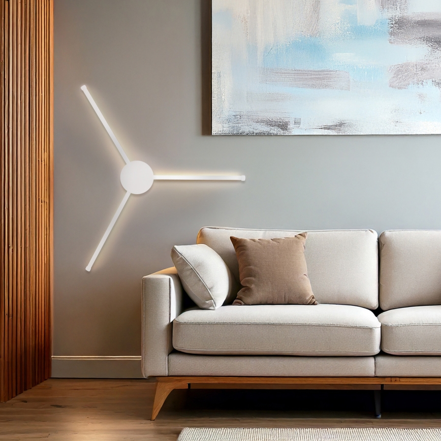 Brilagi - Aplique LED LUGO TRE LED/14W/230V blanco