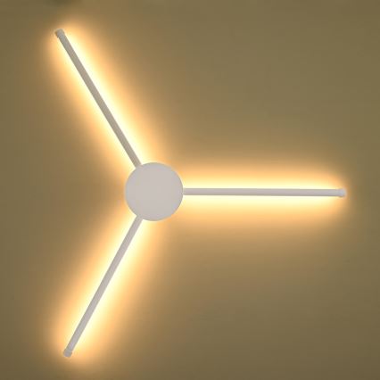 Brilagi - Aplique LED LUGO TRE LED/14W/230V blanco