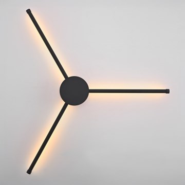 Brilagi - Aplique LED LUGO TRE LED/14W/230V negro