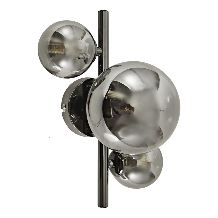 Brilagi - Aplique LED MILLA 3xG9/3W/230V cromo brillante/ahumado