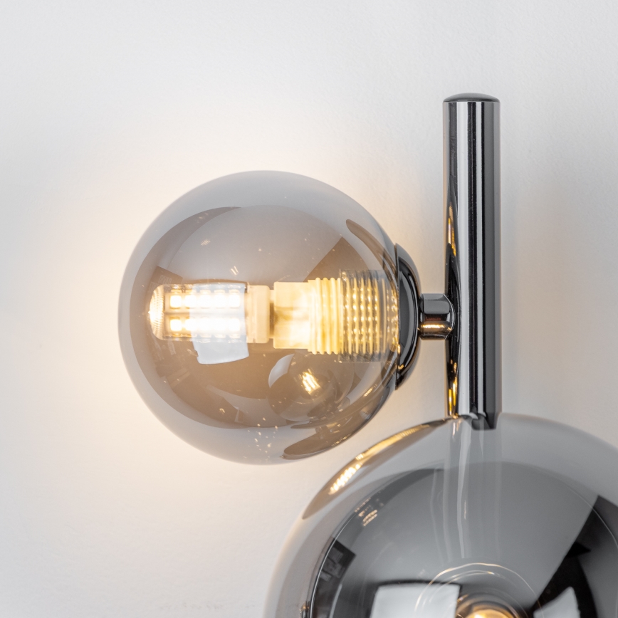 Brilagi - Aplique LED MILLA 3xG9/3W/230V cromo brillante/ahumado