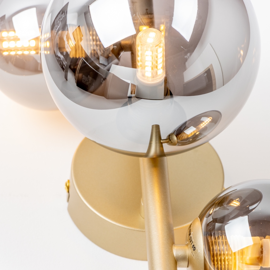 Brilagi - Aplique LED MILLA 3xG9/3W/230V dorado/ahumado