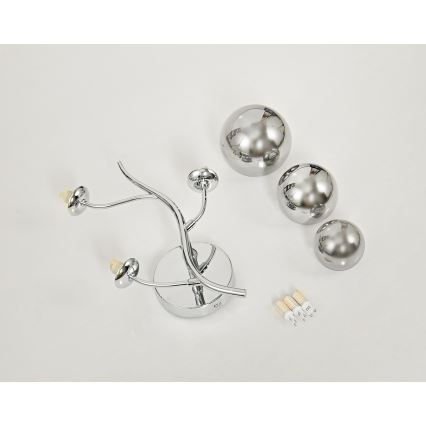 Brilagi - Aplique LED MISTEL 3xG9/3W/230V cromo brillante/ahumado