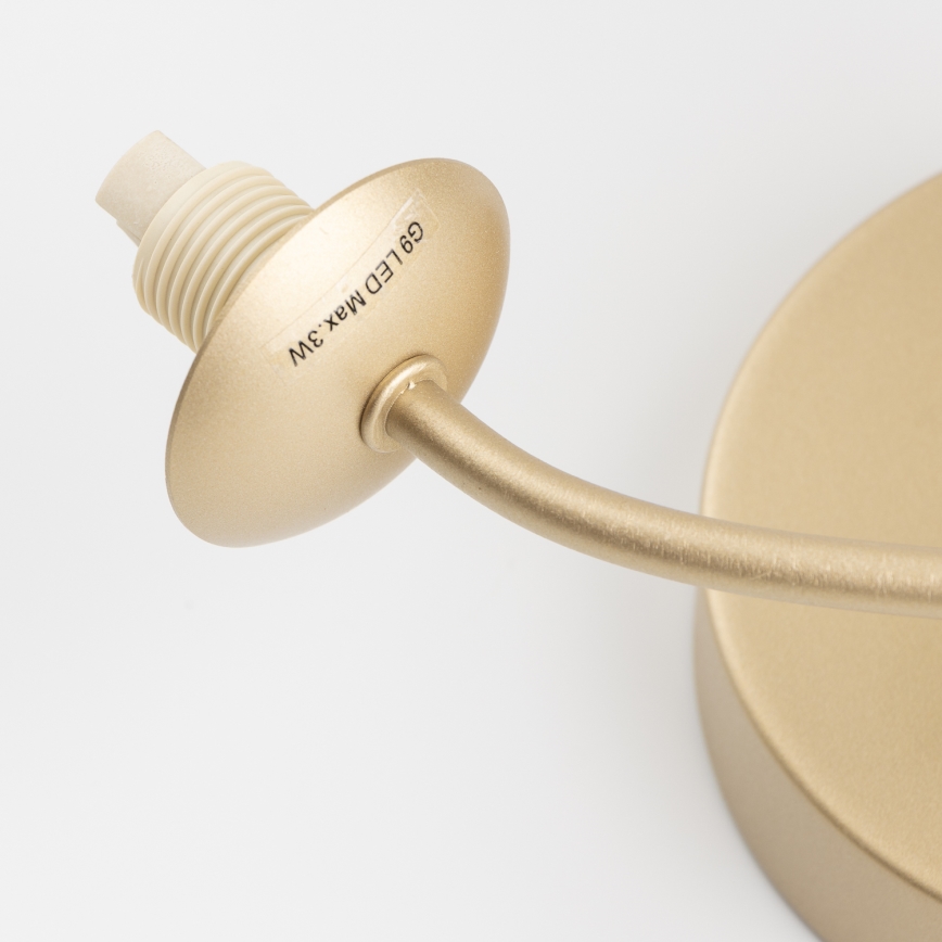 Brilagi - Aplique LED MISTEL 3xG9/3W/230V dorado/blanco