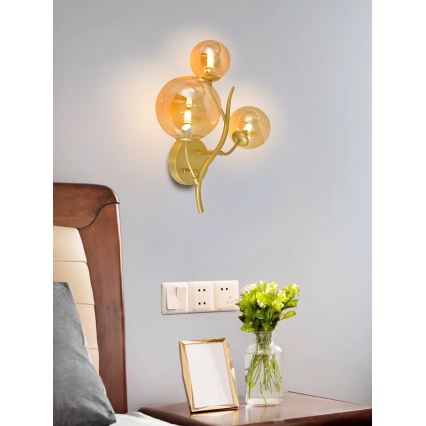 Brilagi - Aplique LED MISTEL 3xG9/3W/230V dorado