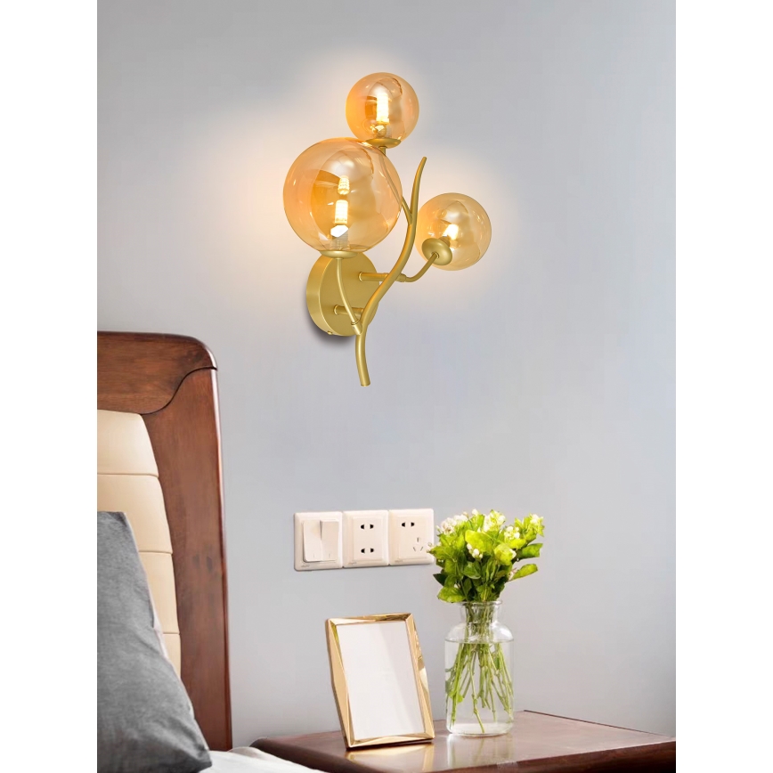 Brilagi - Aplique LED MISTEL 3xG9/3W/230V dorado