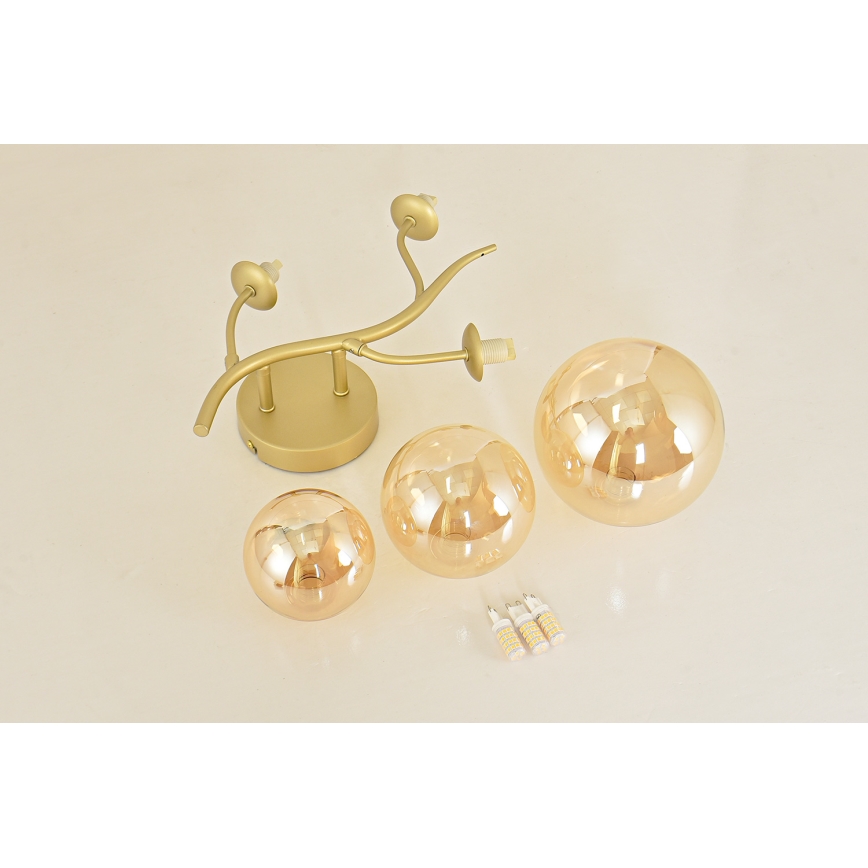 Brilagi - Aplique LED MISTEL 3xG9/3W/230V dorado